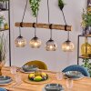 Ripoll lampa wisząca, kula świetlna, lampa wisząca kolory naturalne, czarny, 4-punktowe