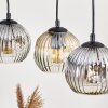 Ripoll lampa wisząca, kula świetlna, lampa wisząca kolory naturalne, czarny, 4-punktowe