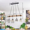 Ripoll lampa wisząca, kula świetlna, lampa wisząca kolory naturalne, czarny, 4-punktowe