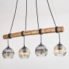 Ripoll lampa wisząca, kula świetlna, lampa wisząca kolory naturalne, czarny, 4-punktowe
