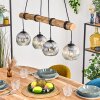 Ripoll lampa wisząca, kula świetlna, lampa wisząca kolory naturalne, czarny, 4-punktowe