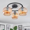 Koyoto Lampa sufitowa, Kula świetlna 37 cm W kolorze bursztynu, 3-punktowe