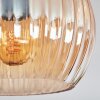 Koyoto Lampa sufitowa, Kula świetlna 37 cm W kolorze bursztynu, 3-punktowe