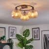 Koyoto Lampa sufitowa, Kula świetlna 37 cm W kolorze bursztynu, 3-punktowe