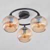 Koyoto Lampa sufitowa, Kula świetlna 37 cm W kolorze bursztynu, 3-punktowe