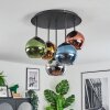 Koyoto lampa sufitowa, kula świetlna 45 cm niebeieski, chrom, złoty, zielony, miedziany, przydymiony, 5-punktowe