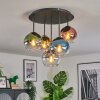 Koyoto lampa sufitowa, kula świetlna niebeieski, złoty, zielony, przezroczysty, miedziany, przydymiony, 5-punktowe
