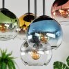 Koyoto lampa sufitowa, kula świetlna niebeieski, złoty, zielony, przezroczysty, miedziany, przydymiony, 5-punktowe