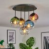 Koyoto lampa sufitowa, kula świetlna niebeieski, złoty, zielony, przezroczysty, miedziany, przydymiony, 5-punktowe