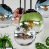 Gastor Lampa sufitowa, Kula świetlna 37 cm Niebeieski, Chrom, Zielony, Przezroczysty, W kolorze miedzi, Przydymiony, 5-punktowe