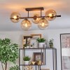 Gastor Lampa sufitowa, Kula świetlna W kolorze bursztynu, Przezroczysty, 5-punktowe