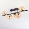 Gastor Lampa sufitowa, Kula świetlna W kolorze bursztynu, Przezroczysty, 5-punktowe