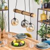 Ripoll Lampa wisząca, Kula świetlna, Lampa wisząca Ecru, Czarny, 3-punktowe