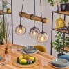 Ripoll Lampa wisząca, Kula świetlna, Lampa wisząca Ecru, Czarny, 3-punktowe