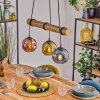Ripoll Lampa wisząca, Kula świetlna, Lampa wisząca Ecru, Czarny, 3-punktowe