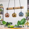 Ripoll lampa wisząca, kula świetlna, lampa wisząca kolory naturalne, czarny, 3-punktowe