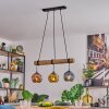 Ripoll lampa wisząca, kula świetlna, lampa wisząca kolory naturalne, czarny, 3-punktowe
