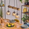 Koyoto lampa wisząca, kula świetlna, lampa wisząca kolory naturalne, czarny, 3-punktowe