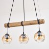 Koyoto lampa wisząca, kula świetlna, lampa wisząca kolory naturalne, czarny, 3-punktowe
