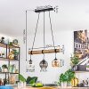 Koyoto Lampa wisząca, Kula świetlna, Lampa wisząca Ecru, Czarny, 3-punktowe