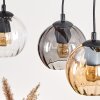 Koyoto lampa wisząca, kula świetlna, lampa wisząca kolory naturalne, czarny, 3-punktowe