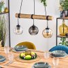Koyoto lampa wisząca, kula świetlna, lampa wisząca kolory naturalne, czarny, 3-punktowe