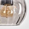 Koyoto lampa wisząca, kula świetlna, lampa wisząca kolory naturalne, czarny, 3-punktowe