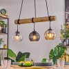 Koyoto lampa wisząca, kula świetlna, lampa wisząca kolory naturalne, czarny, 3-punktowe