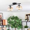 Koyoto Lampa sufitowa, Kula świetlna W kolorze bursztynu, Przezroczysty, 2-punktowe