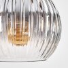 Koyoto Lampa wisząca, Kula świetlna, Lampa wisząca Ecru, Czarny, 3-punktowe