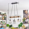 Koyoto Lampa wisząca, Kula świetlna, Lampa wisząca Ecru, Czarny, 3-punktowe