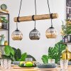 Ripoll Lampa wisząca, Kula świetlna, Lampa wisząca Ecru, Czarny, 3-punktowe
