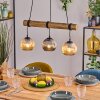 Ripoll Lampa wisząca, Kula świetlna, Lampa wisząca Ecru, Czarny, 3-punktowe