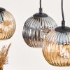 Ripoll Lampa wisząca, Kula świetlna, Lampa wisząca Ecru, Czarny, 3-punktowe