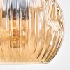 Ripoll Lampa wisząca, Kula świetlna, Lampa wisząca Ecru, Czarny, 3-punktowe