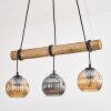 Ripoll Lampa wisząca, Kula świetlna, Lampa wisząca Ecru, Czarny, 3-punktowe