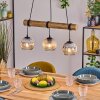 Ripoll lampa wisząca, kula świetlna, lampa wisząca kolory naturalne, czarny, 3-punktowe