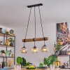 Ripoll lampa wisząca, kula świetlna, lampa wisząca kolory naturalne, czarny, 3-punktowe