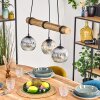 Ripoll lampa wisząca, kula świetlna, lampa wisząca kolory naturalne, czarny, 3-punktowe