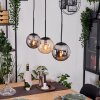 Gastor Lampa wisząca, Kula świetlna, Lampa wisząca W kolorze bursztynu, Przydymiony, 3-punktowe