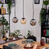 Gastor Lampa wisząca, Kula świetlna, Lampa wisząca W kolorze bursztynu, Przydymiony, 3-punktowe