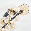 Ripoll lampa sufitowa, kula świetlna bursztynowy, przezroczysty, 10-punktowe