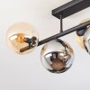 Gastor Lampa sufitowa, Kula świetlna W kolorze bursztynu, Przydymiony, 5-punktowe
