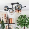 Gastor Lampa sufitowa, Kula świetlna Niebeieski, Chrom, Zielony, Przezroczysty, W kolorze miedzi, Przydymiony, 5-punktowe