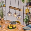 Koyoto Lampa wisząca, Kula świetlna, Lampa wisząca Ecru, Czarny, 3-punktowe