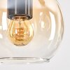 Koyoto lampa wisząca, kula świetlna, lampa wisząca kolory naturalne, czarny, 3-punktowe
