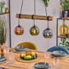 Koyoto Lampa wisząca, Kula świetlna, Lampa wisząca Ecru, Czarny, 3-punktowe