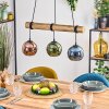 Koyoto lampa wisząca, kula świetlna, lampa wisząca kolory naturalne, czarny, 3-punktowe