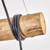 Koyoto lampa wisząca, kula świetlna, lampa wisząca kolory naturalne, czarny, 3-punktowe