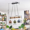 Koyoto lampa wisząca, kula świetlna, lampa wisząca kolory naturalne, czarny, 3-punktowe